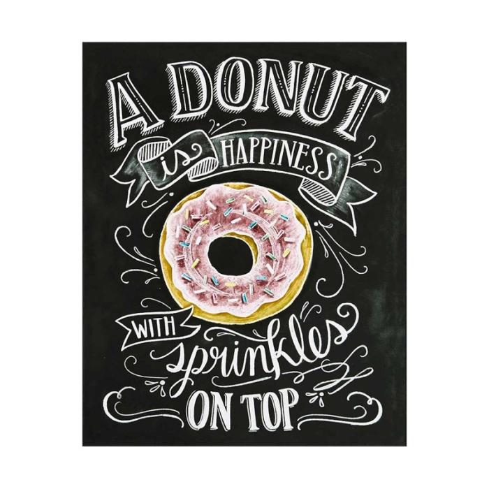 Chalkboard Art Donut