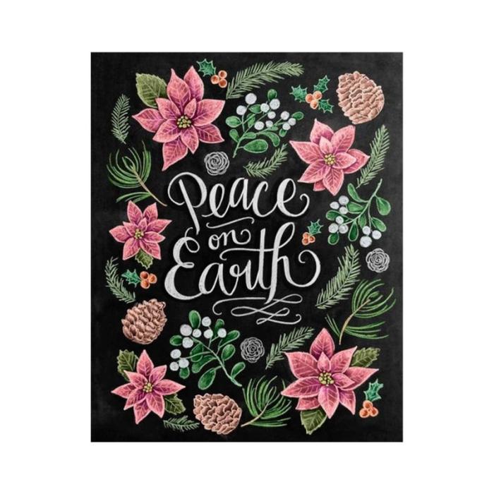 Chalkboard Art Peace on Earth