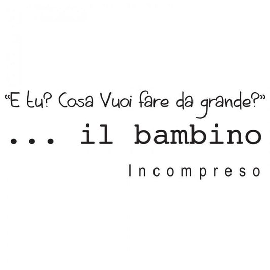 Il bambino incompreso