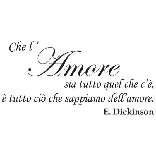 Che l'amore sia tutto quello che c'è