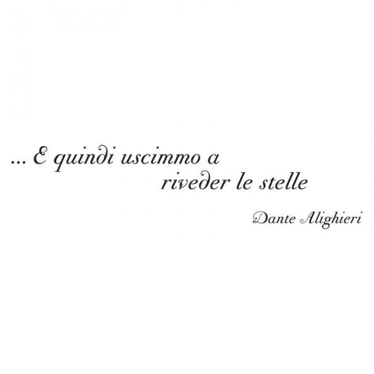 E quindi uscimmo...