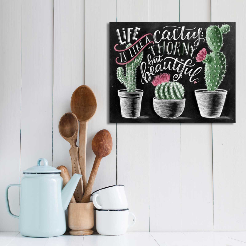 Chalkboard Art Cactus