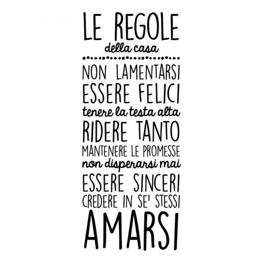 Le regole della casa