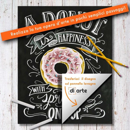 Chalkboard Art Donut