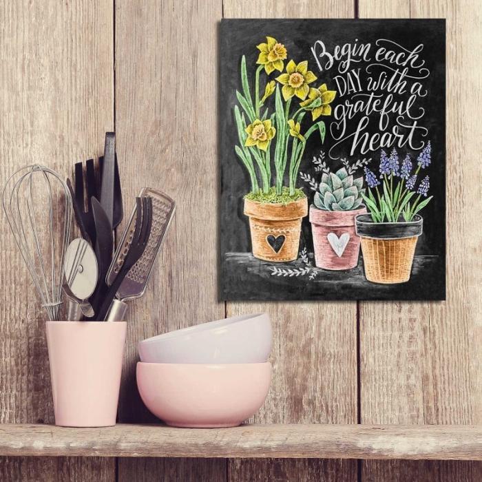 Chalkboard Art Grateful Heart