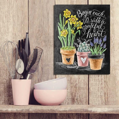 Chalkboard Art Grateful Heart