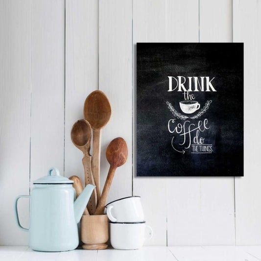 Chalkboard Art Drink the Coffee