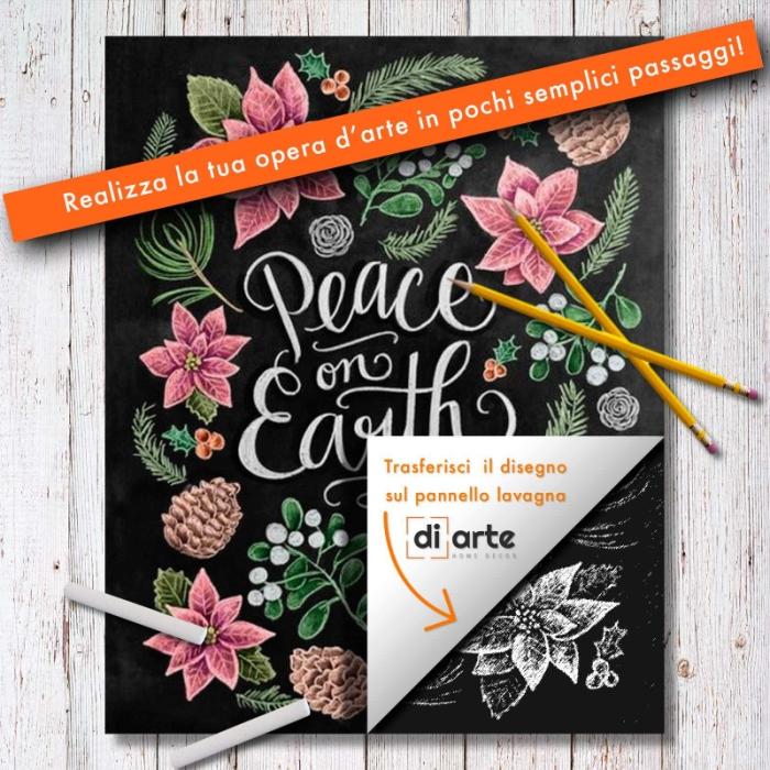 Chalkboard Art Peace on Earth