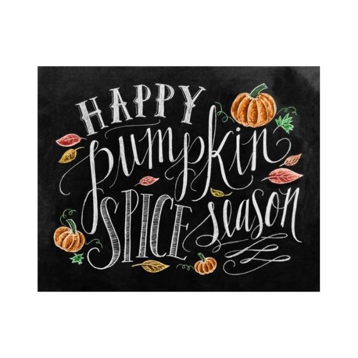Chalkboard Art Pumpkin spice