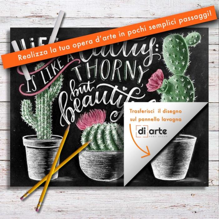 Chalkboard Art Cactus