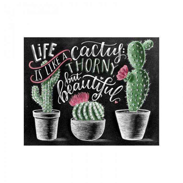 Chalkboard Art Cactus