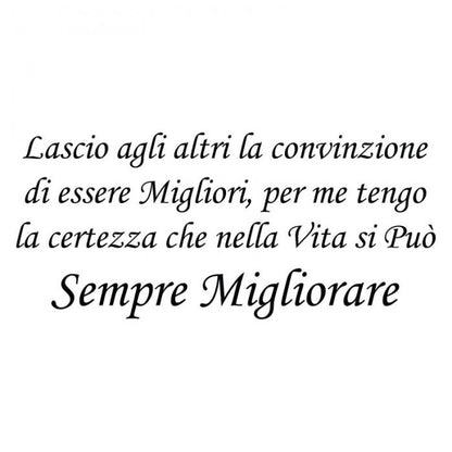 Lascio agli altri la convinzione