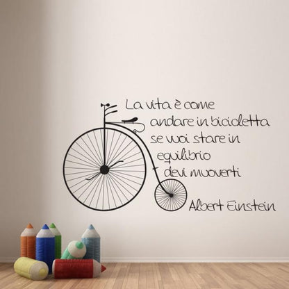 La vita è come andare in bicicletta