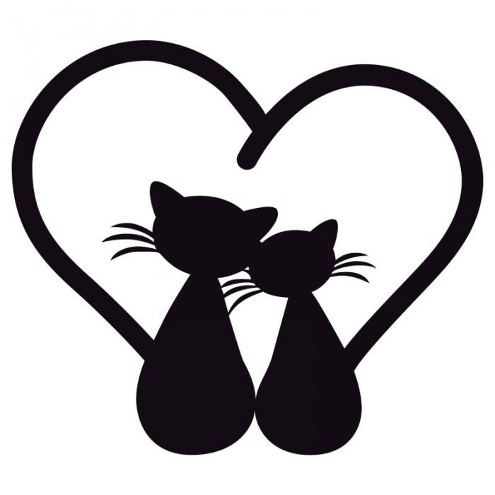 Gatti con cuore
