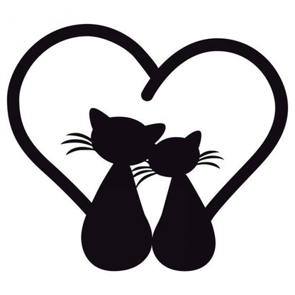 Gatti con cuore