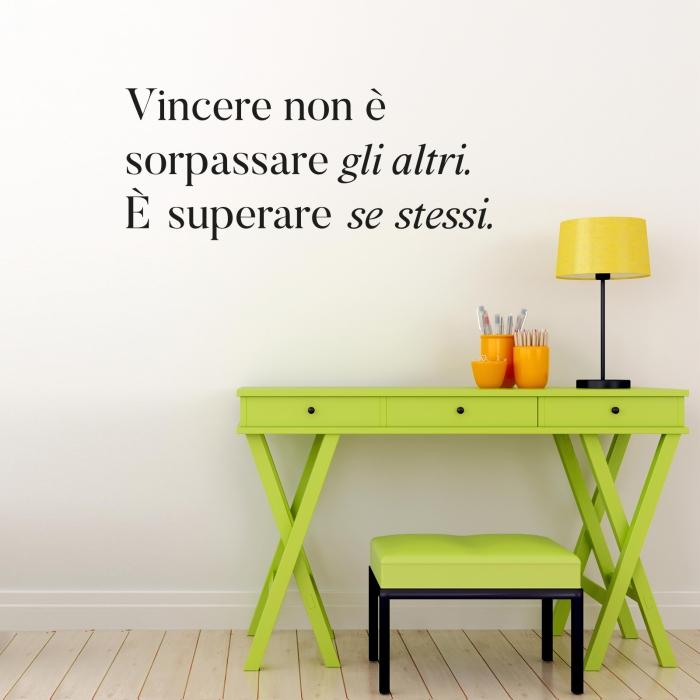 Vincere non è sorpassare gli altri