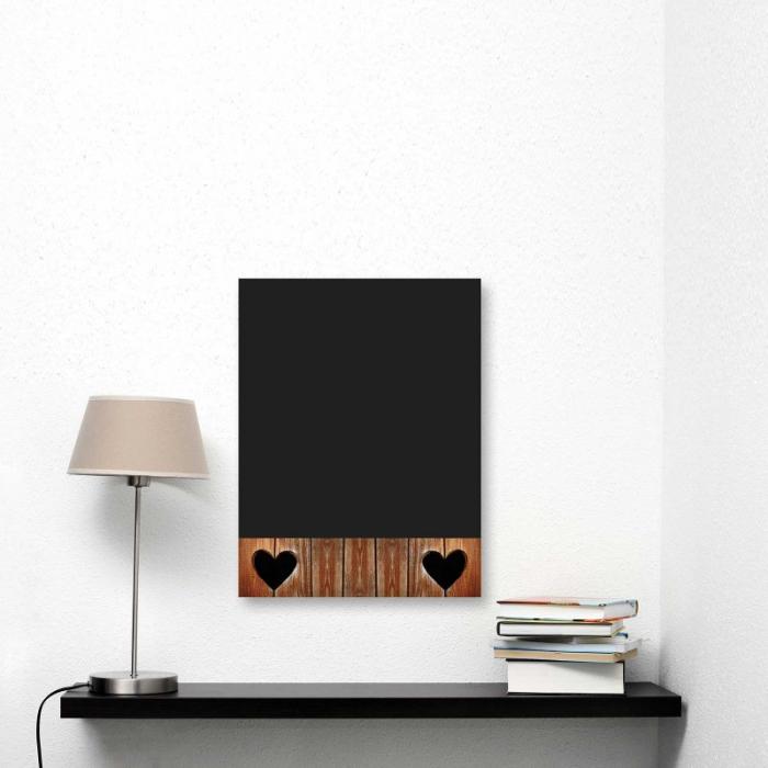 Lavagna cuori legno