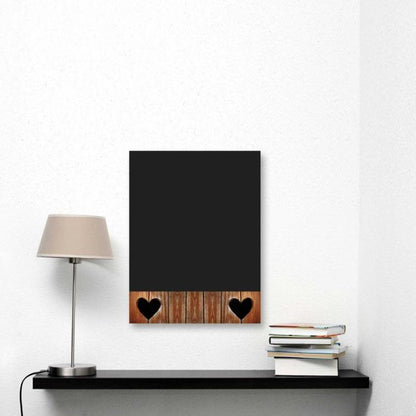 Lavagna cuori legno