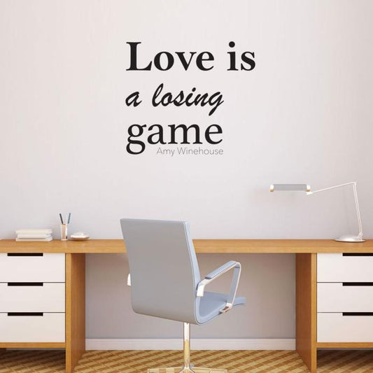 Love is a losing game