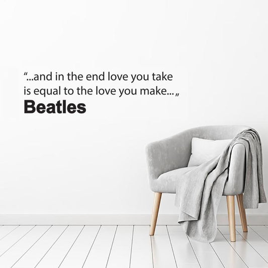 And in the end love...