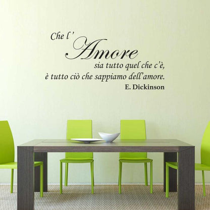 Che l'amore sia tutto quello che c'è