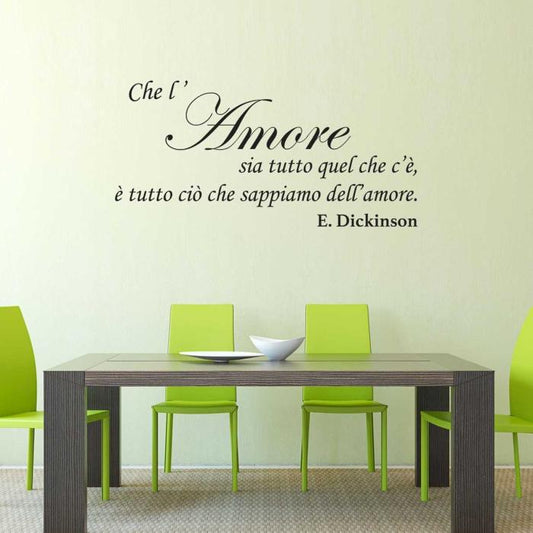Che l'amore sia tutto quello che c'è