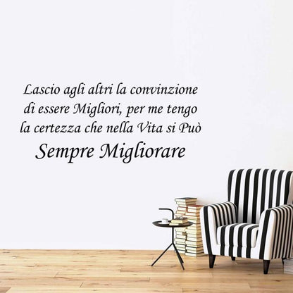 Lascio agli altri la convinzione