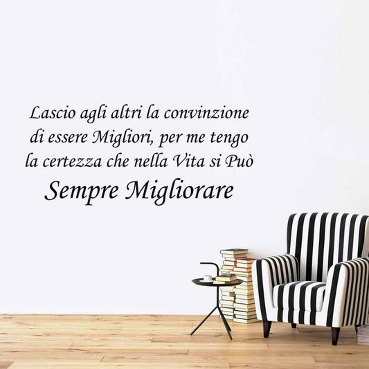Lascio agli altri la convinzione