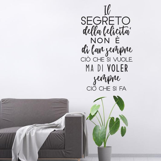Il segreto della felicità