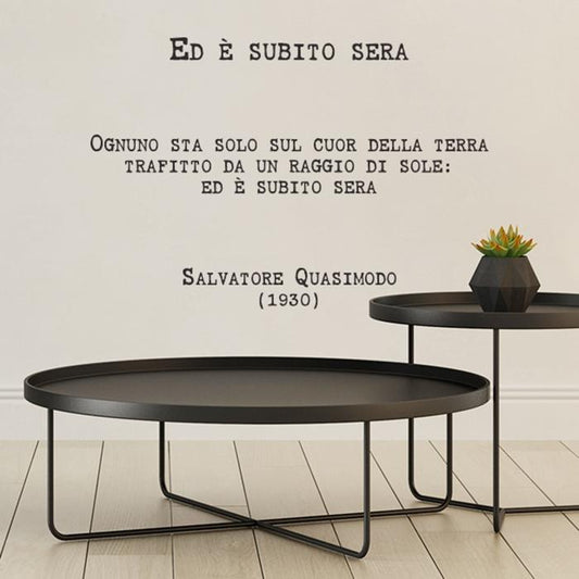 Ed è subito sera