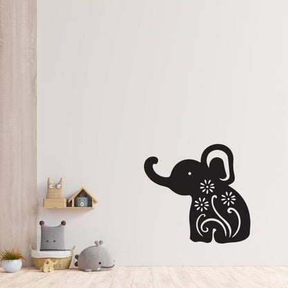 Elefante con fiori