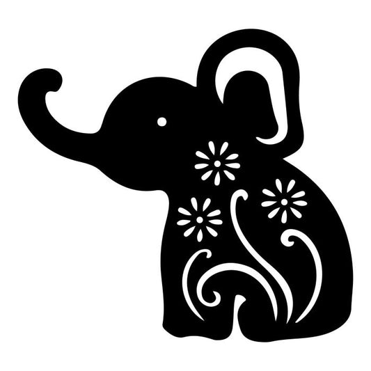 Elefante con fiori