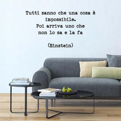 Tutti sanno che una cosa è impossibile