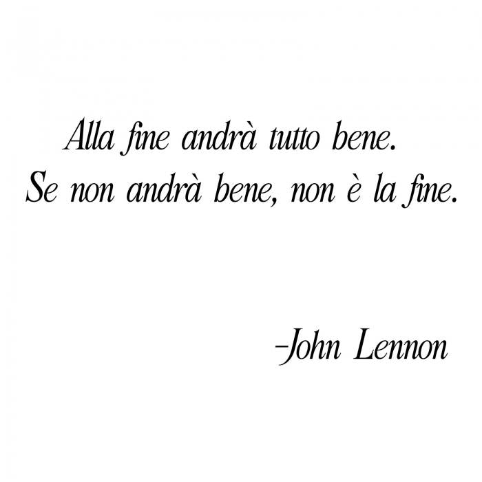 Alla fine andrà tutto bene
