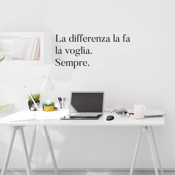 La differenza la fa la voglia sempre