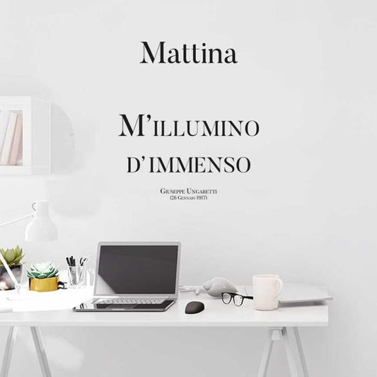 Mattina m'illumino d'immenso