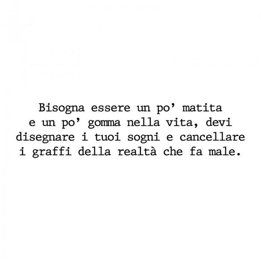 Bisogna essere un po' matita