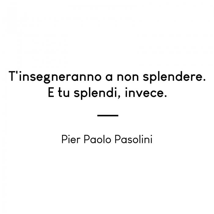 T'insegneranno a non splendere