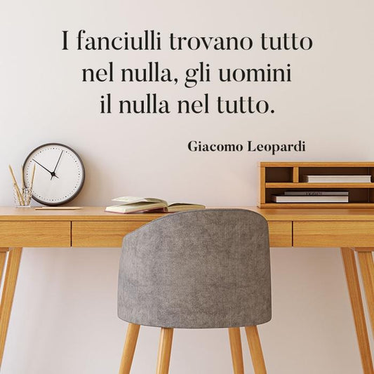 I fanciulli trovano tutto nel nulla