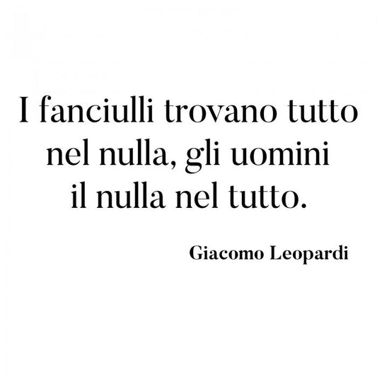 I fanciulli trovano tutto nel nulla