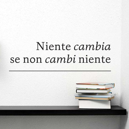 Niente cambia se non cambi niente
